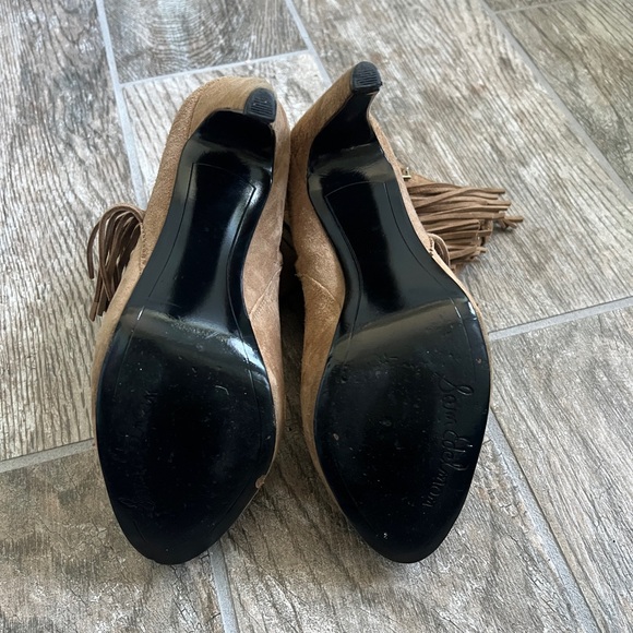 Sam Edelman Brown Keegan Ankle Boots with Fringe, Western feel, Women’s Size 7.5 - Picture 3 of 9